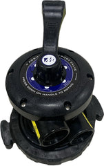 Waterway WVS003B multiport valve front view with instruction sheet and components