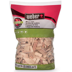 Weber Apple Wood Chips 2 lb bag front view