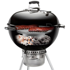 Weber charcoal heat controller assembled for grilling