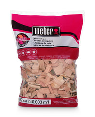 Weber Cherry Wood Chips 192 cu in front view