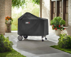 Weber Grill Cover displayed on a grill outdoors