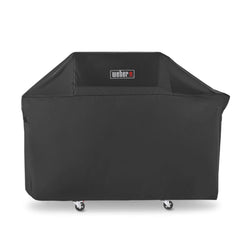 Weber grill cover in packaging view