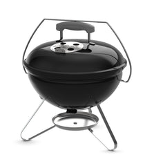 Weber Smokey Joe 14-Inch Portable Charcoal Grill front view in black