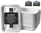 WEBROIL 30 Packs Drip Pans for Ninja OG800 model front view