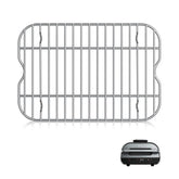WEBROIL Roasting Grill Steamer Rack front view, black stainless steel