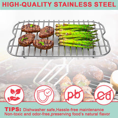 WEBROIL Roasting Grill Steamer Rack packaging and included components