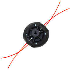 WEED WARRIOR EZ Lock trimmer head front view, black