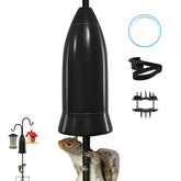 WeeFeetc Squirrel Baffle front view, black metal