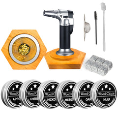 WEICHA Cocktail Smoker Kit with hexagon design and torch