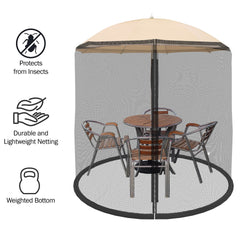Weighted bottom feature of the mosquito net
