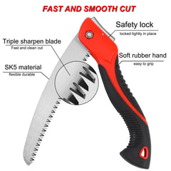 WEIMELTOY pruning saw in use cutting through a branch