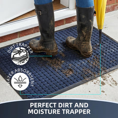 WELDUN Doormat showing deep grooves for dirt capture