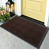WELDUN Front Door Mat 29.5"x17" brown model front view