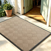 WELDUN Front Door Mat beige front view