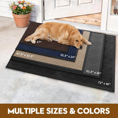 WELDUN Front Door Mat in an entryway setting
