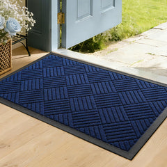 WELDUN Front Door Mat navy color front view