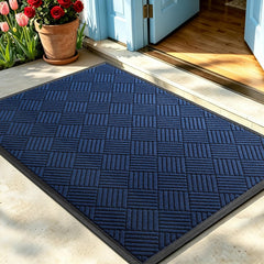 WELDUN Front Door Mat navy colour front view