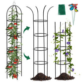 WellSign Garden Obelisk Trellis metal structure front view