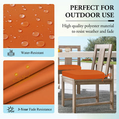 Wellsin outdoor chair cushion placed on a patio chair
