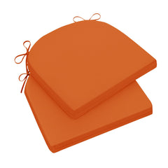 Wellsin outdoor chair cushion set of 2 in vibrant orange