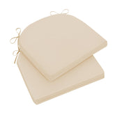 Wellsin Outdoor Chair Cushions beige set of 2 front view