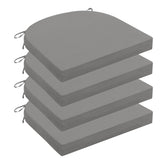 Wellsin Outdoor Chair Cushions Set of 4 in light grey