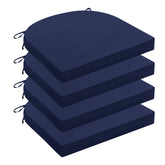 Wellsin Outdoor Chair Cushions Set of 4, Navy front view