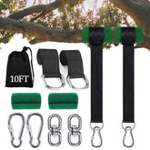 Werfeito 10FT Tree Swing Straps Kit with carabiners