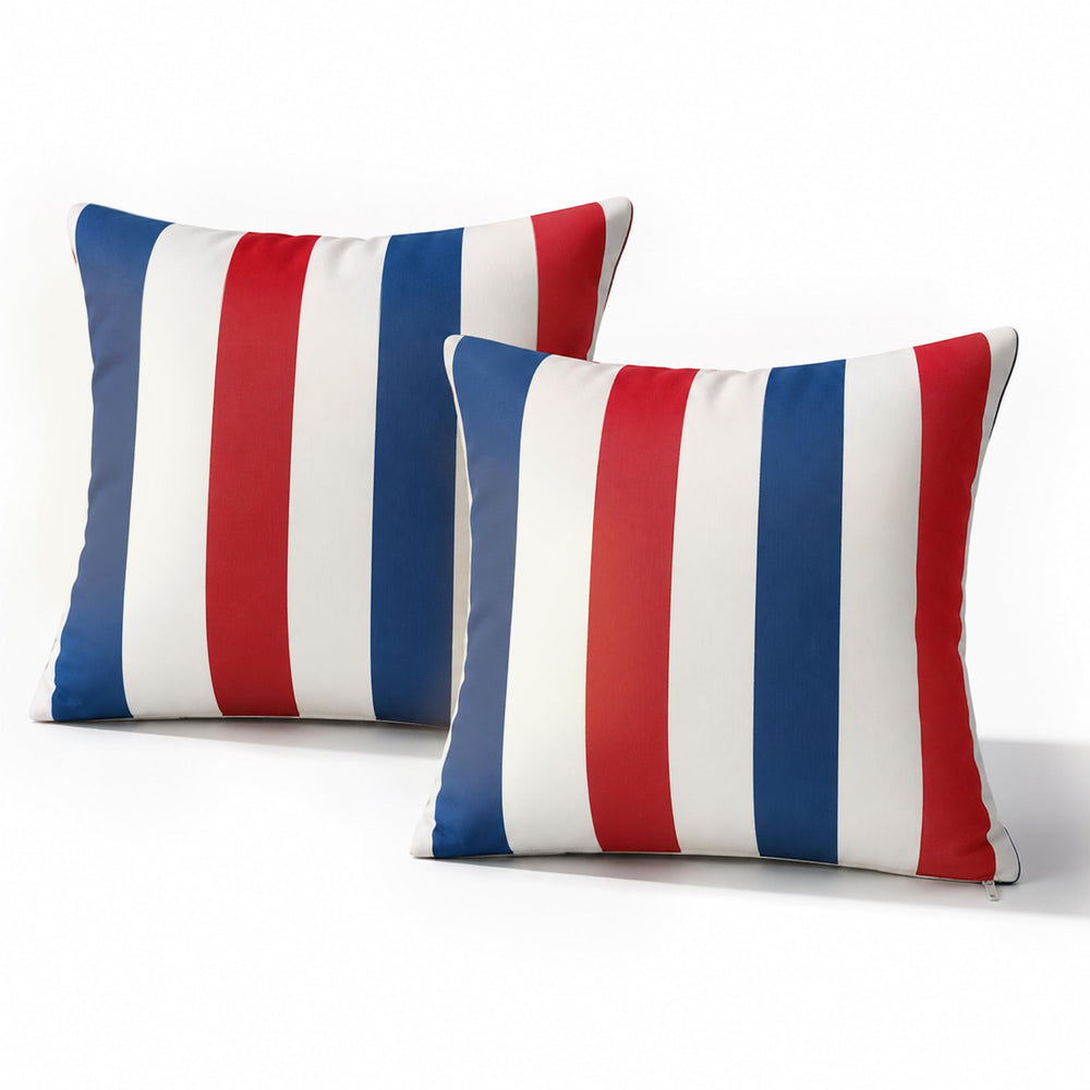 WESTERN HOME WH outdoor waterproof striped pillow cover front view