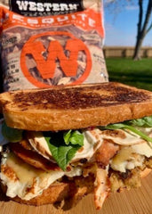 Western Post Oak BBQ Wood Chips with brisket