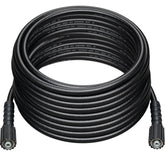 Westinghouse 50 ft PVC pressure washer hose front view, black