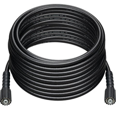Westinghouse 50 ft PVC pressure washer hose front view, black
