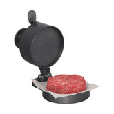Weston Burger Press front view with spring plunger