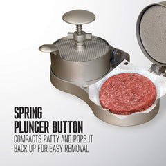 Weston Double Burger Press side view with non-stick surface
