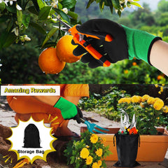 Wevove gardening gloves with latex grip close-up