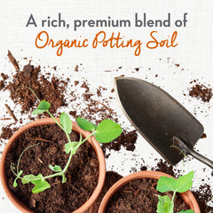 Whitney Farms Organic Potting Soil 8 qt bag side view