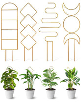 Whtawtaw 4 Pack Indoor Climbing Plant Trellis in Gold