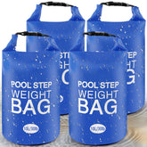 whumsdog pool ladder weights 30 lb each, blue front view