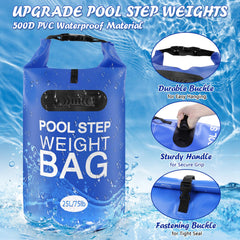 whumsdog pool ladder weights with sand filling