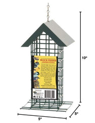 Wild Delight Block Feeder hanging with Wild Delight outdoor pet blocks
