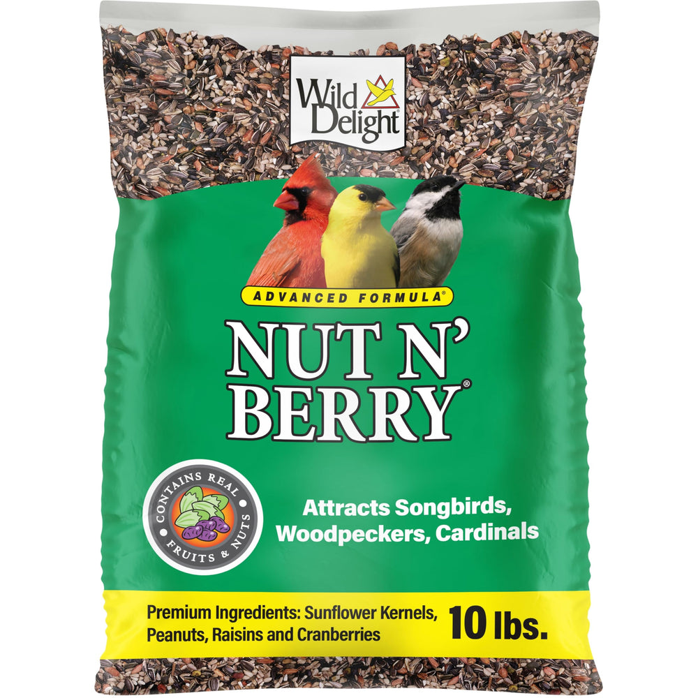 Wild Delight Nut N' Berry Wild Bird Food 10 lb front view