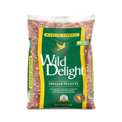 Wild Delight Shelled Peanuts in a bird feeder