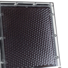 Wildgame Innovations Edrenaline Solar Panel side view showing aluminum mounting bracket