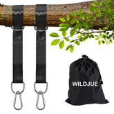 WILDJUE Tree Swing Hanging Straps Kit 8ft, black color