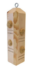 Wildlife Sciences Suet Plugs displayed in a bird feeder