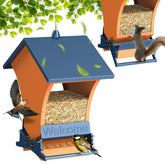 Wildpark Squirrel Proof Bird Feeder front view in orange
