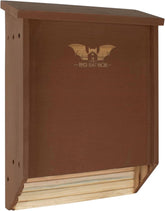 WildYard Bat House front view made of brown cedar