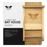 WildYard Bat House front view made of cedar wood