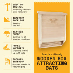 WildYard Bat House Kit installation hardware included