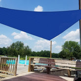 Windscreen4less 16' x 16' x 16' Sun Shade Sail Triangle in Blue